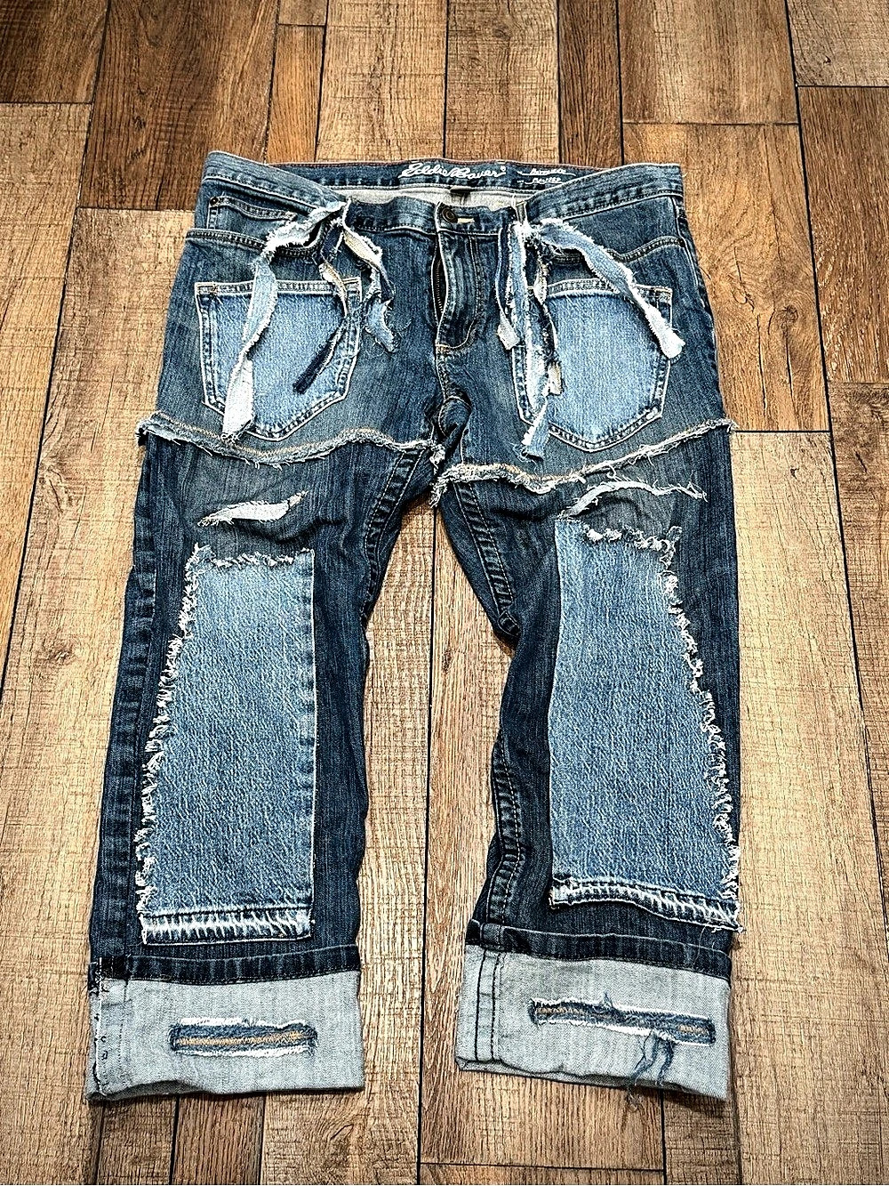 Upcycled One of a Kind Eddie Bauer Jeans